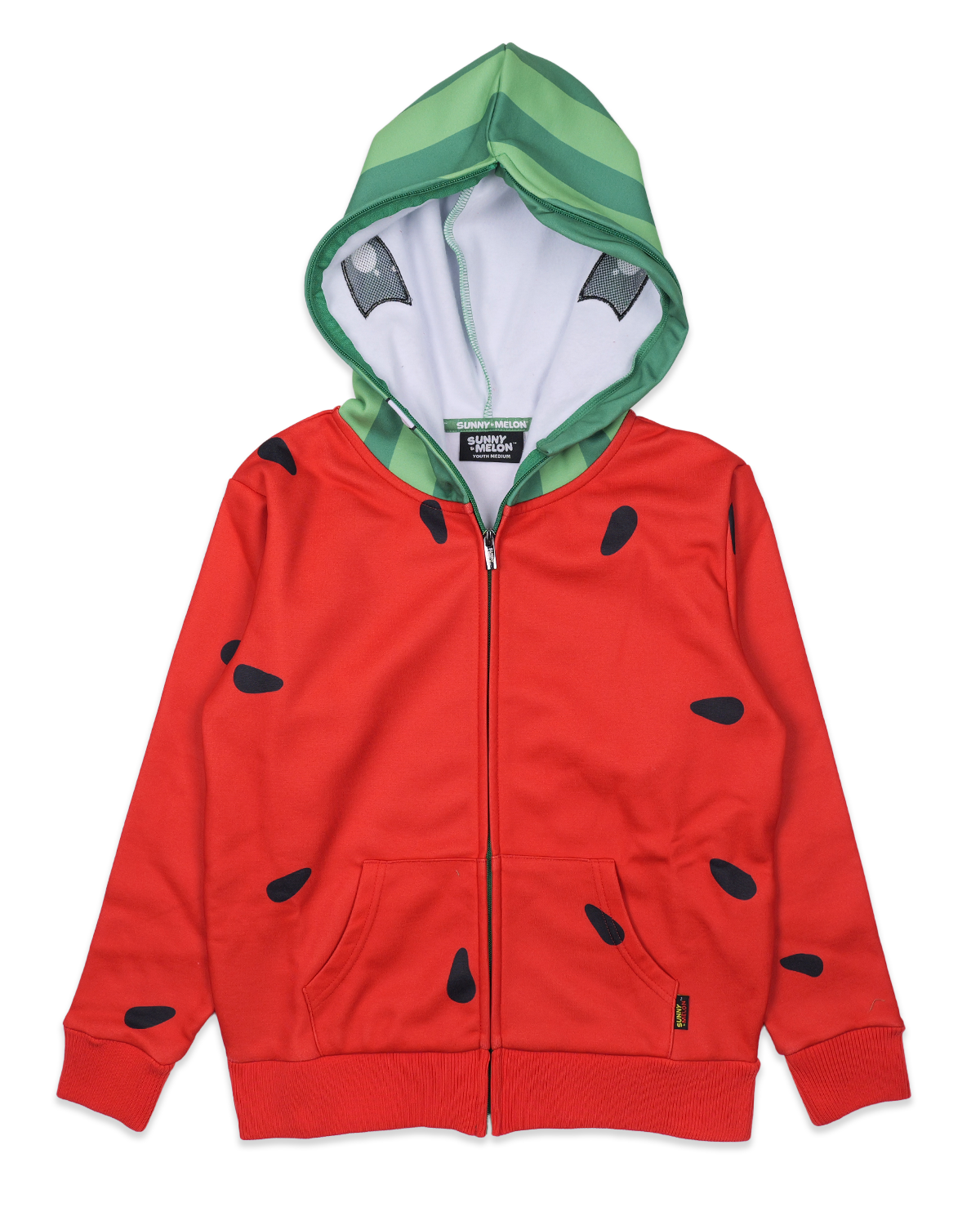 Watermelon Seeds Zip-Up Youth Hoodie – Sunny and Melon
